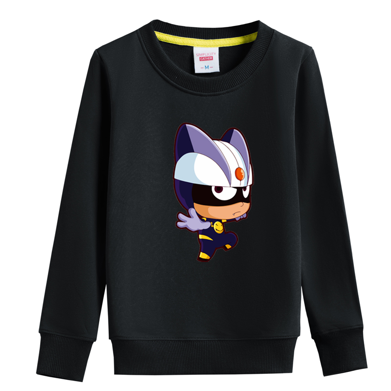 簘蕥 开心超人衣服开心小心超人图案童装卫衣男女儿童装棉加绒上衣服