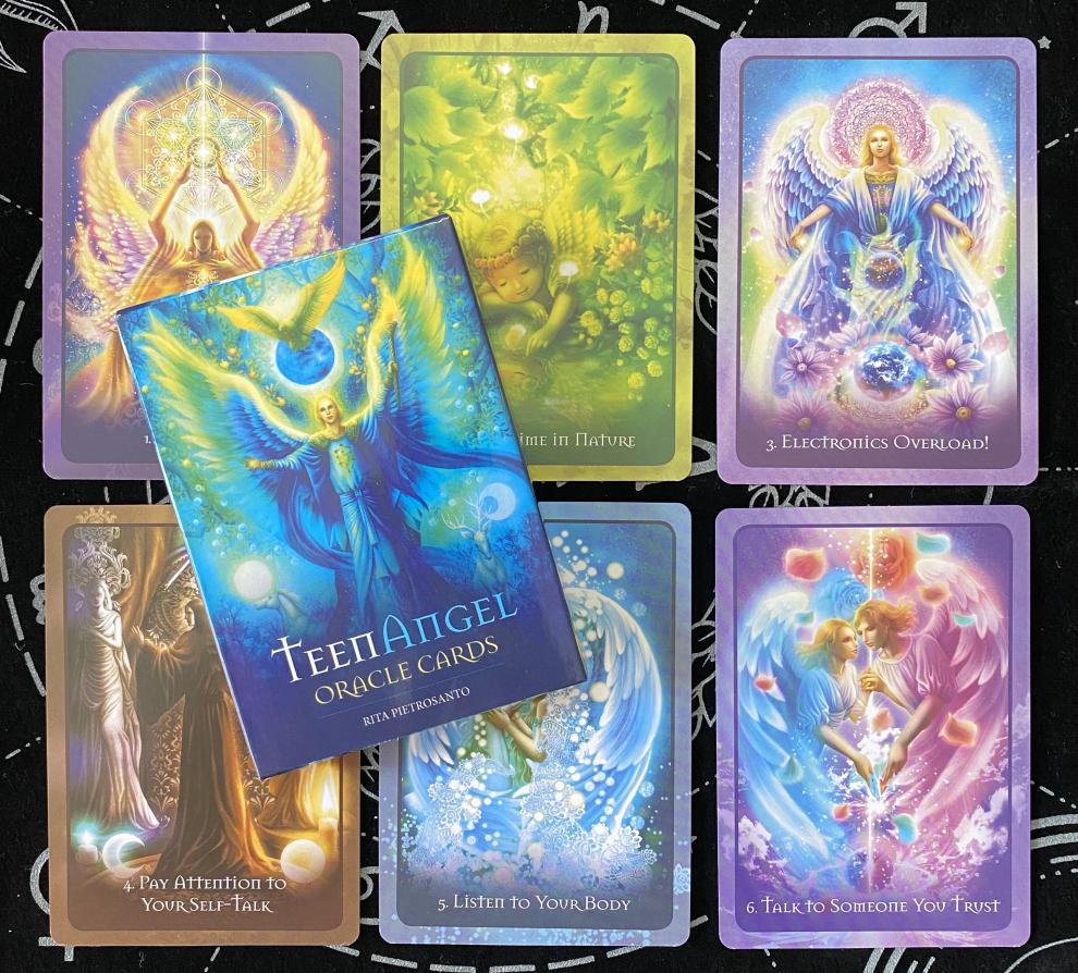 teen angel oracle cards 少年天使神谕卡英文桌游卡牌 少年天使神谕