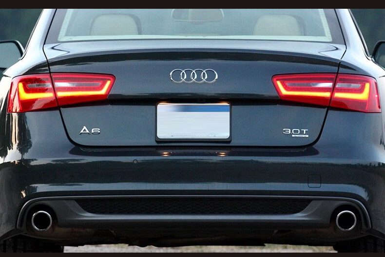 奥迪a6l车尾字母标适用一汽字标排量尾标a6车标贴40 45tfsi四驱标后尾