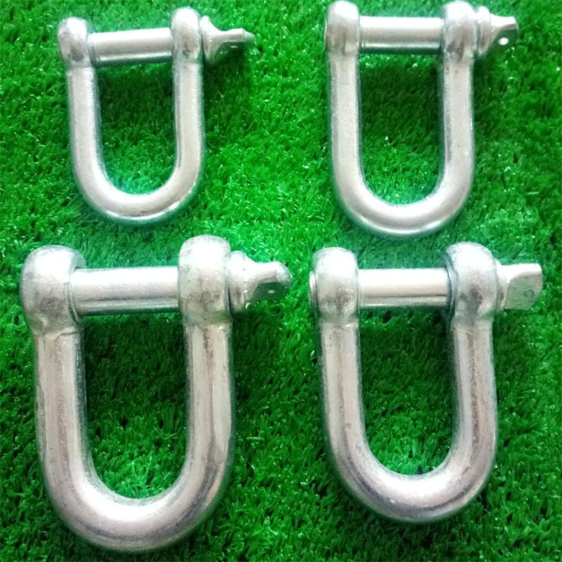 国标u型吊环吊装配件起重工具吊钩d形卸扣 u型卡扣 吊耳起重卸扣q m25