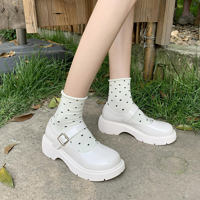 jk日系小皮鞋女生学生大头鞋英伦厚底玛丽珍女制服大头圆头可爱增高