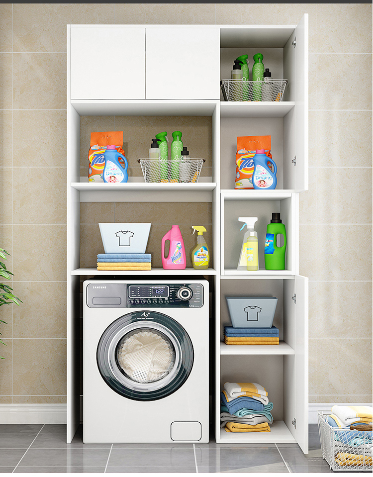 6015 轻奢餐边柜厨房冰箱柜子组合储物柜现代简约洗衣机一体靠墙