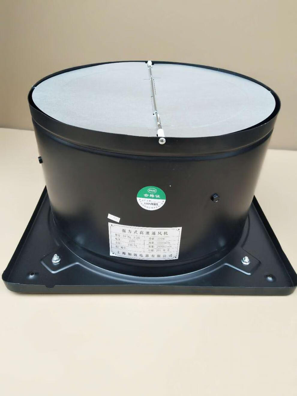 12寸30公分厨房油烟强力排气扇300厂房工业卫生间排风扇 黑色【图片