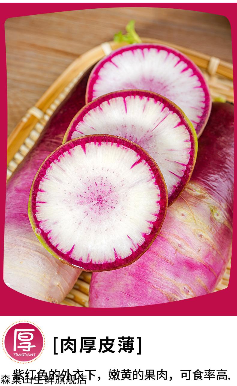 山东冰淇淋冰糖心萝卜冰淇淋水果萝卜冰激凌甜脆型潍坊生吃红心萝卜5