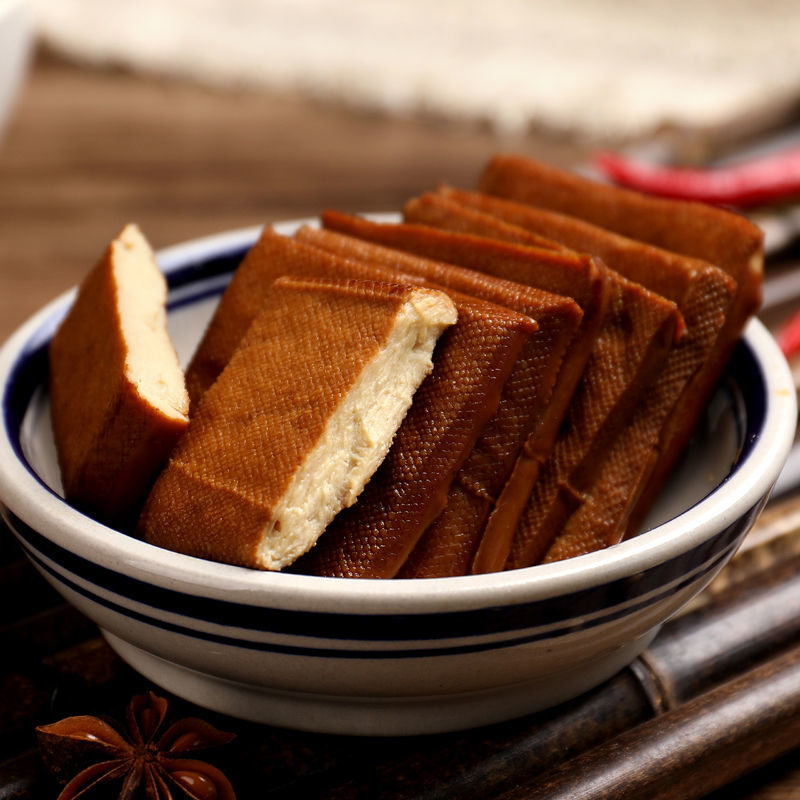 袋豆腐干炒菜五香干斤白干黄山食材 原味白干4袋1.