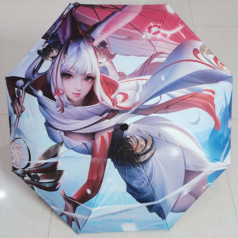 王者荣耀雨伞王者荣耀雨伞男自动李信双层晴雨两用女防晒创意折叠遮阳