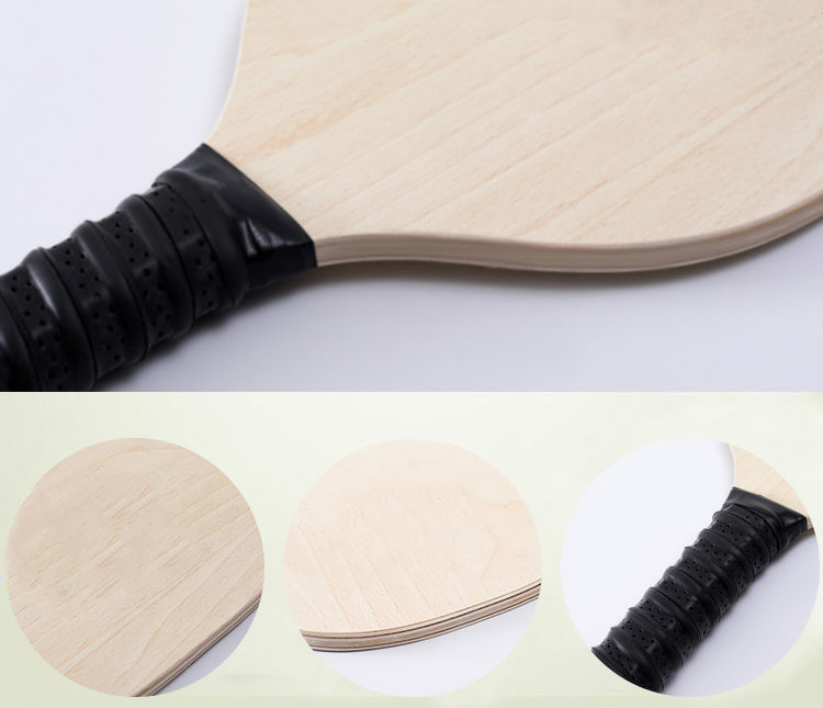 板羽球球拍板羽拍羽毛球三毛球拍升加厚实木儿童健身运动户外无标黑色