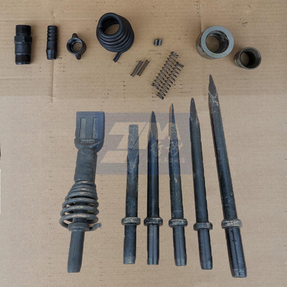 风镐钎子 风镐配件g10g15垂体阻塞阀联接套导气罩阀组弹簧长短销气