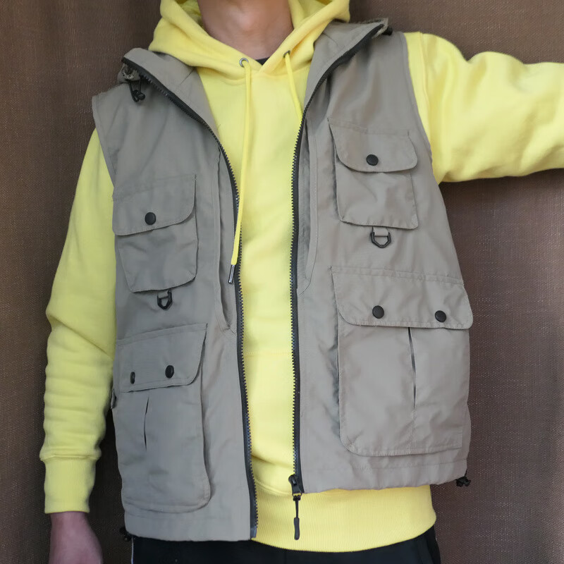 记者马甲可印制越野e族马甲男士摄影户外背心网眼多口袋记者工作服