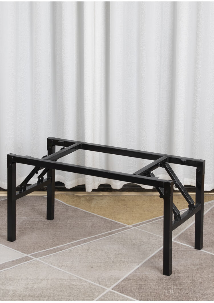 洁尔嘉折叠桌架子餐桌腿支架长方形金属桌脚架桌腿茶几腿支架折叠腿