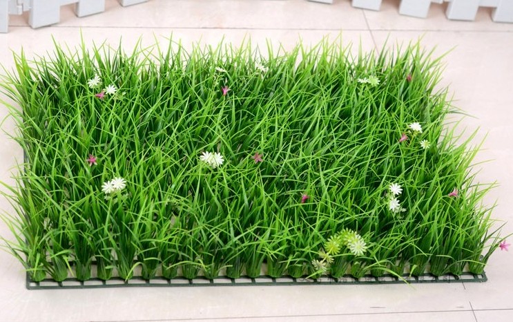 仿真草坪塑料人造绿植墙假草坪阳台饰花草皮幼儿园地毯绿色植物墙 40*