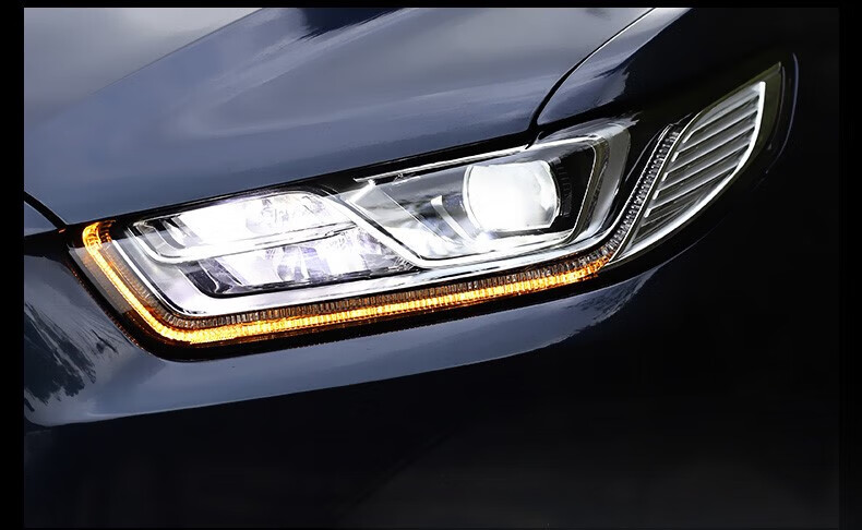 适用于福特金牛座大灯总成led透镜全光源改装流光转向灯led大灯iwp