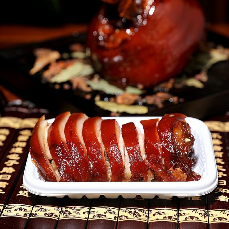 正宗脱骨肘子肉熟食真空包装无骨蹄髈猪肘子酱香肘下饭菜可商用 五香