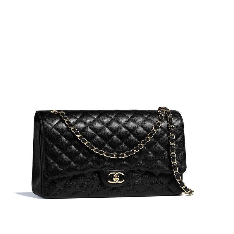 【买手代购】chanel香奈儿女包女士翻盖包新款maxi经典手袋时尚靓丽