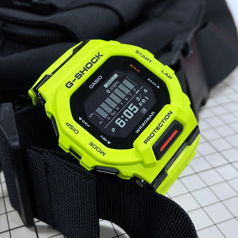 casio卡西欧 海外代购手表男潮流运动智能蓝牙防水防震gbd-200-9/rd-4