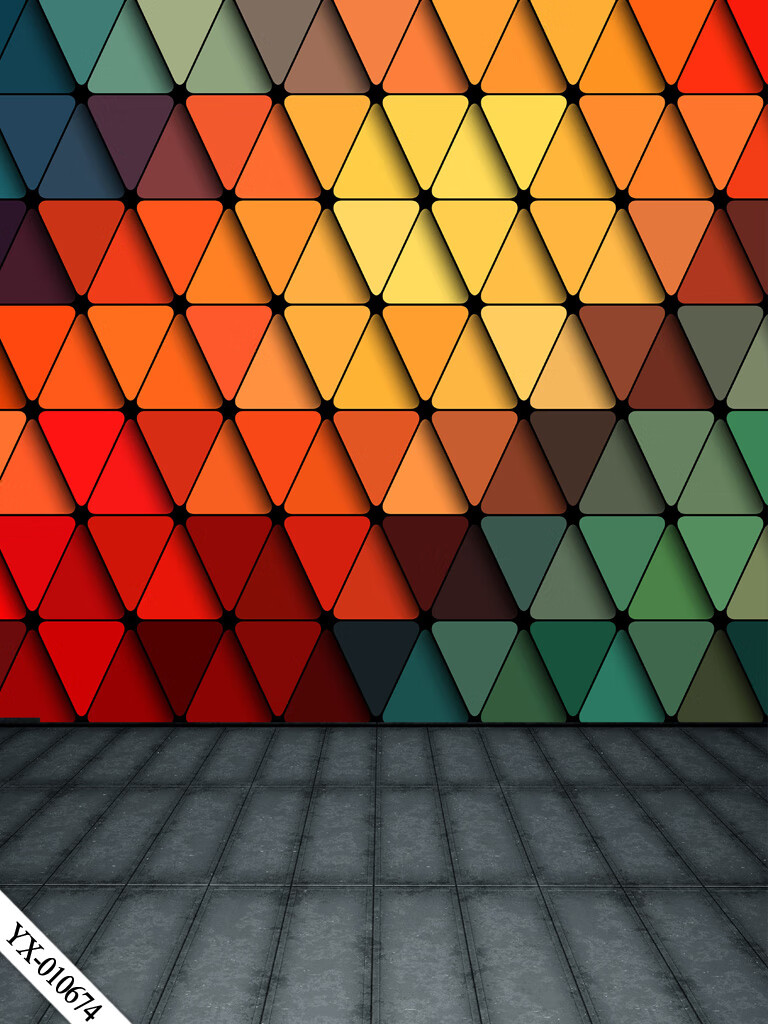 直播主播网红服装拍照背景布3d摄影拍摄直播间装饰ins背景墙 桔色 1.