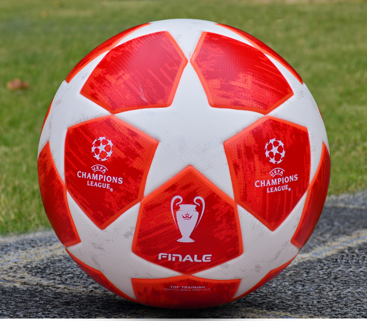 正货欧冠足球儿童成人5号4号中小学生训练比赛专用球软pu真黄色