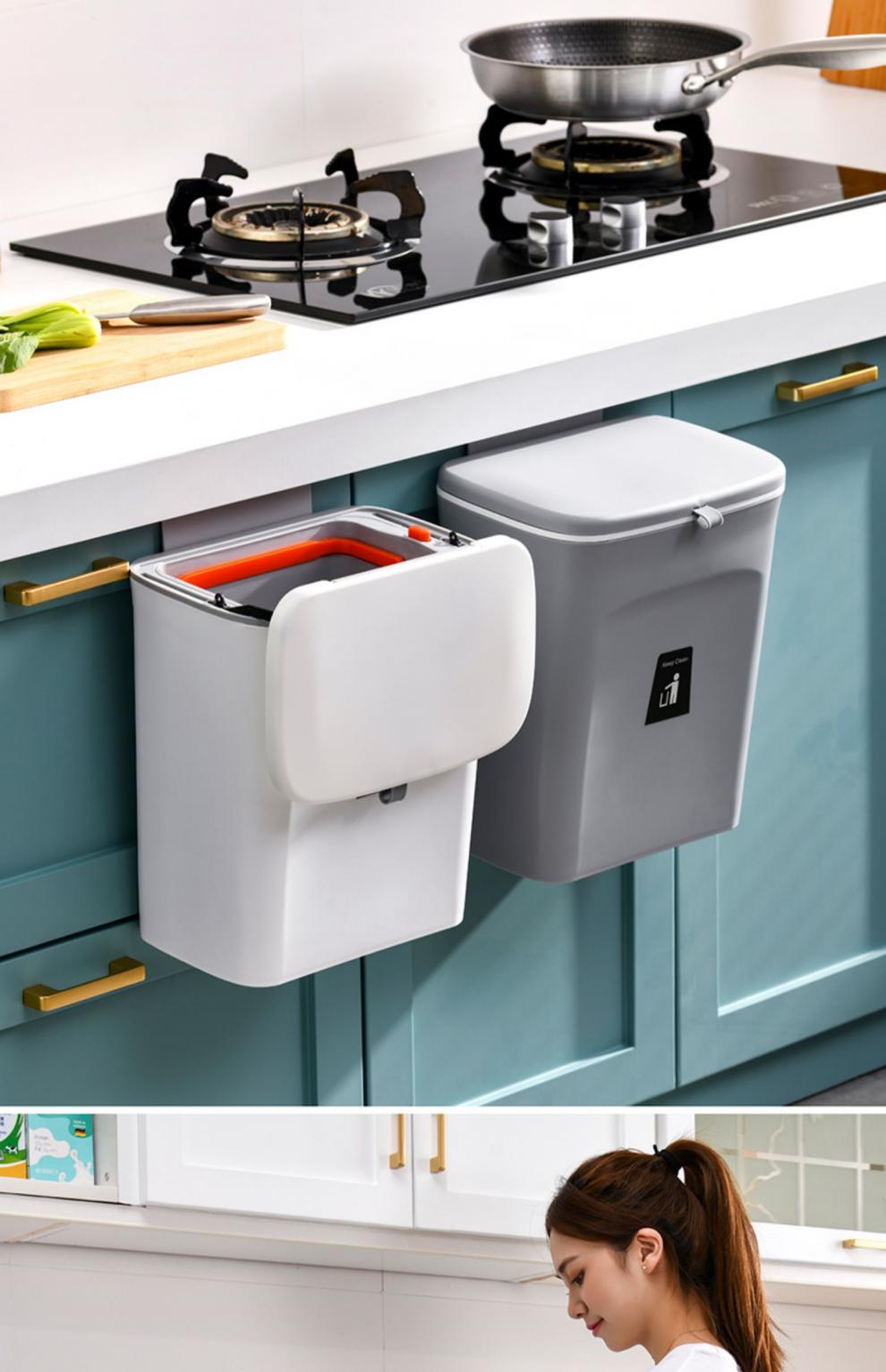 垃圾桶感应式自动封袋智能垃圾桶自动打包换袋的厕所厨房卫生巾猫屎