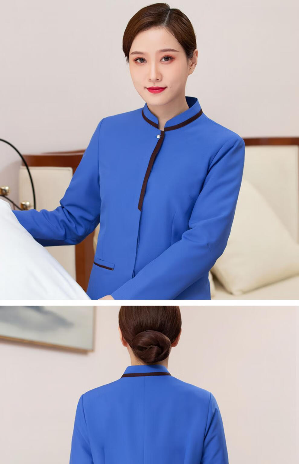 保洁员冬季加棉加厚工作服酒店保洁服务员长袖女客房阿姨保洁服秋冬装