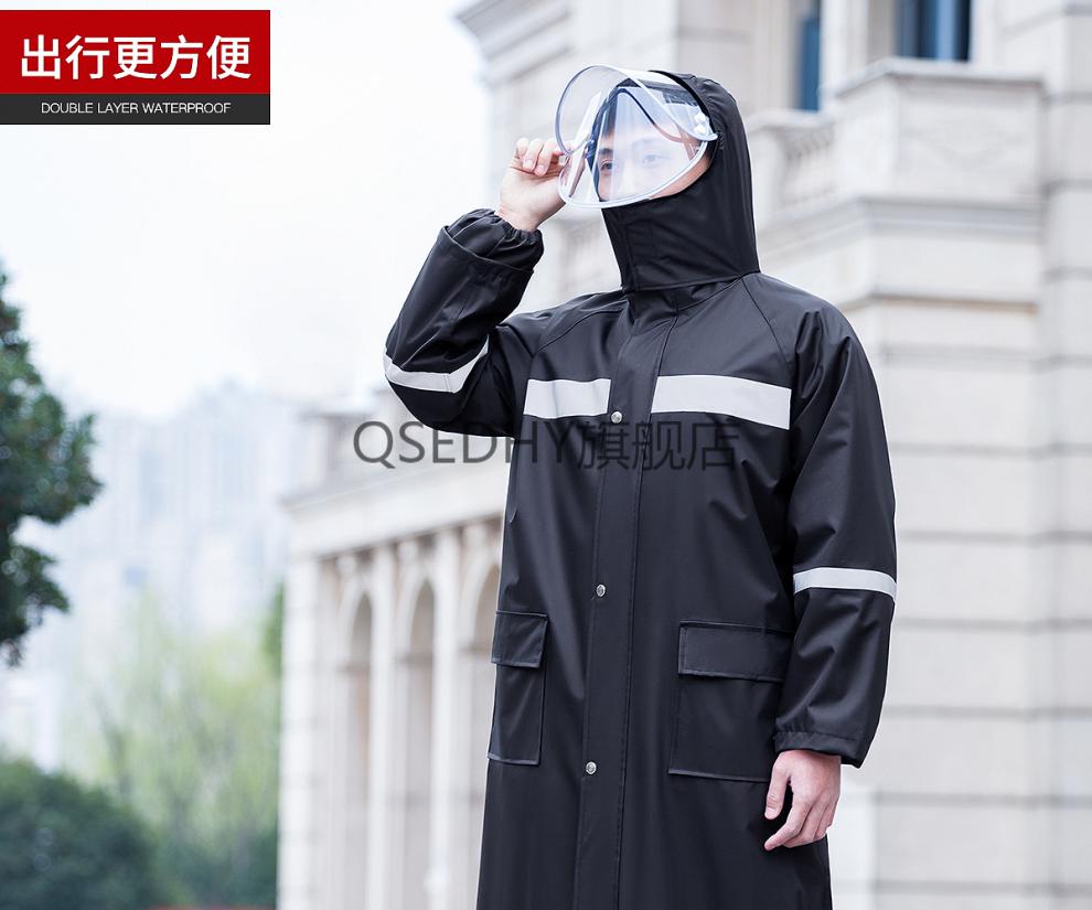 连体雨衣成人遮脚正招雨衣长款全身防暴雨男士成人骑行雨披连体户外