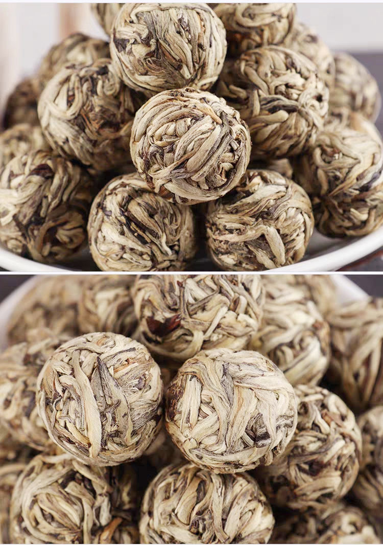 白毫银针龙珠古树白茶单芽办公室茶球一颗一泡耐泡500克散装