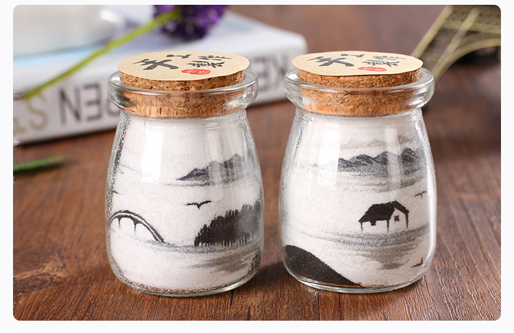 生日礼物女手工制作沙画瓶diy创意定制送男朋友三八妇女节3.