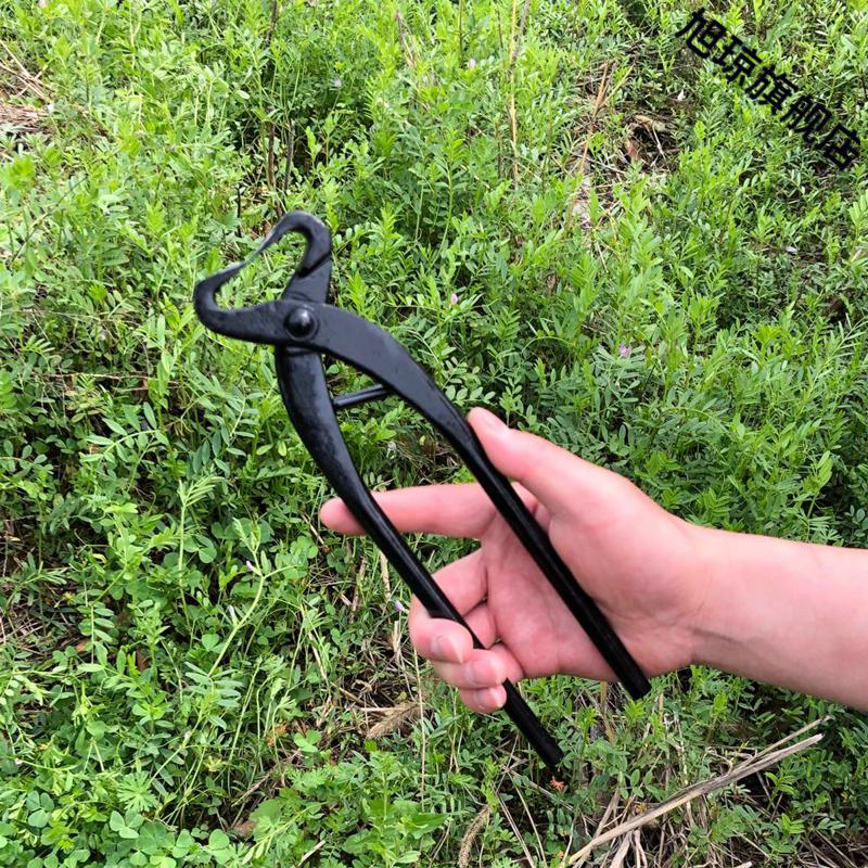 吾诺破杆剪刀盆景选型工具开树枝钳子开枝钳破杆钳盆景制作工具 特大