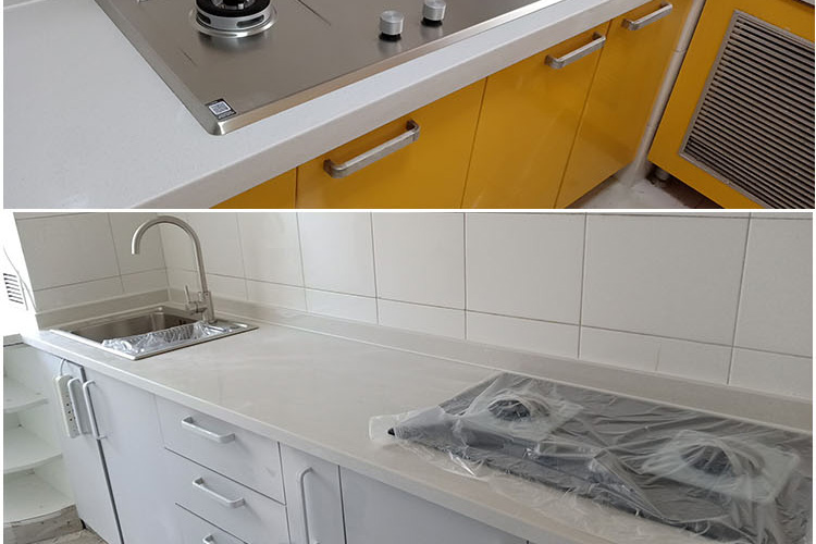 橱柜大理石石英石台面定做人造石桌面厨房灶台石英石面板石材定制