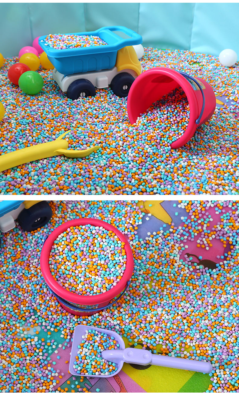 儿童沙池玩具大颗粒家用童乐儿童玩具沙池仿瓷沙大颗粒沙子游乐场沙滩