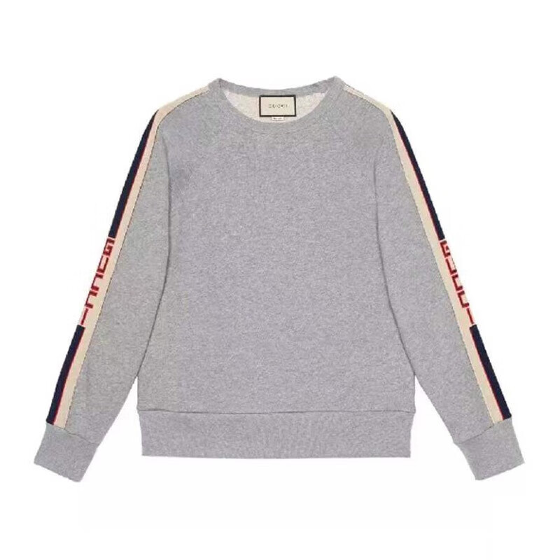 古驰(gucci) 卫衣男秋冬侧袖logo印花圆领套头长袖纯棉卫衣522846 x9i