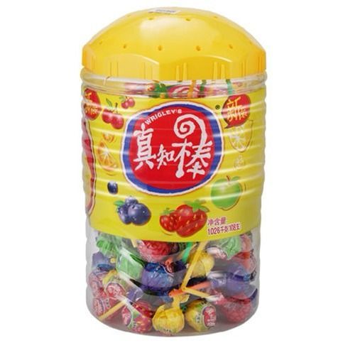 真知棒棒棒糖混合果味棒棒糖荔枝蓝莓香橙草莓怀旧糖果零食混合口味两