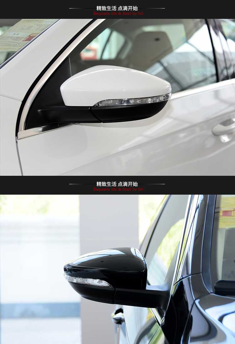 大众新迈腾12-16款倒车镜后视镜反光镜总成6线9线13线带加热带漆 主