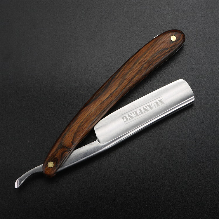 老式折叠刮胡刀 精磨款老式剃刀刮胡刀手动刮脸男士美发理发店专用