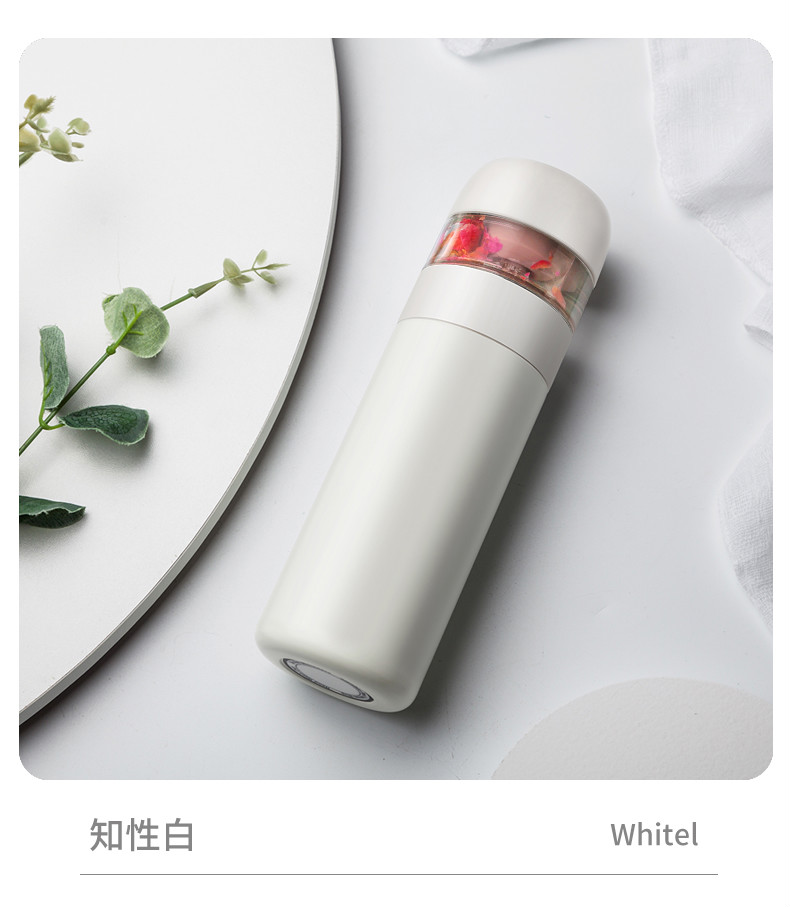 恰物恰屋轻奢品牌保温杯茶水分离杯便携防摔大容量水杯男女31不锈钢泡