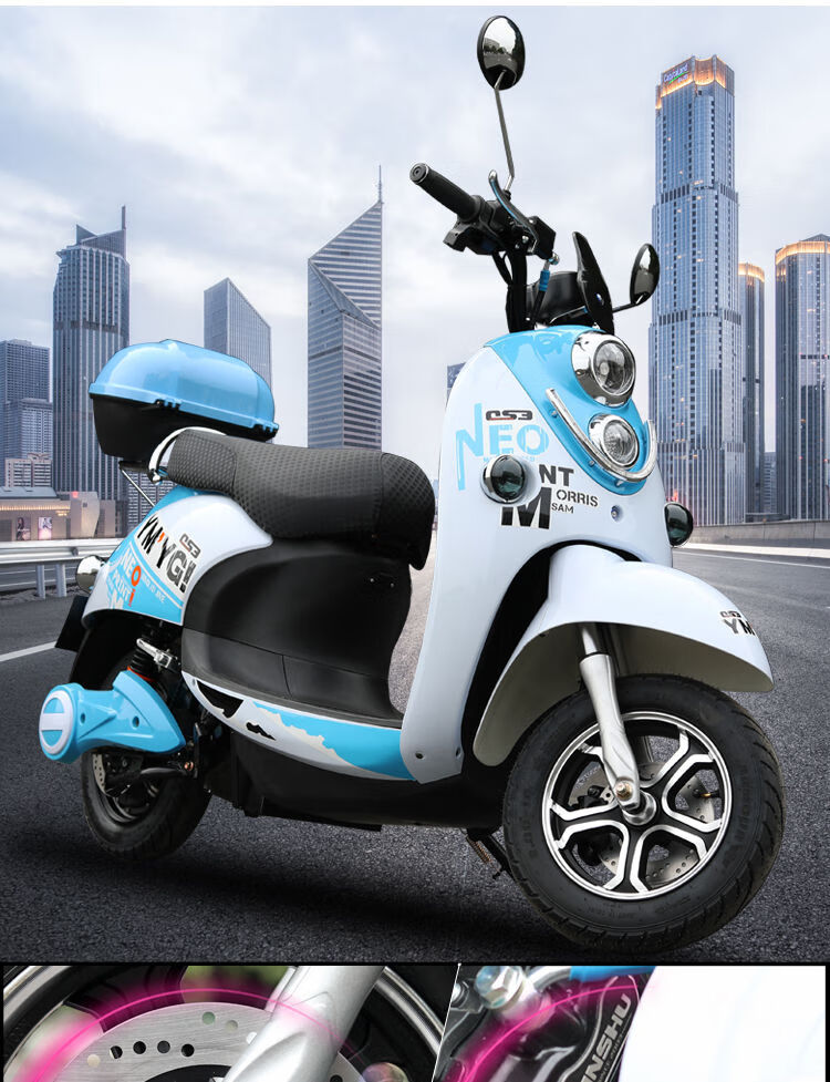 同款新蕾立马2020小龟王新款电动车踏板车60v72v双人男女外卖电 顶配