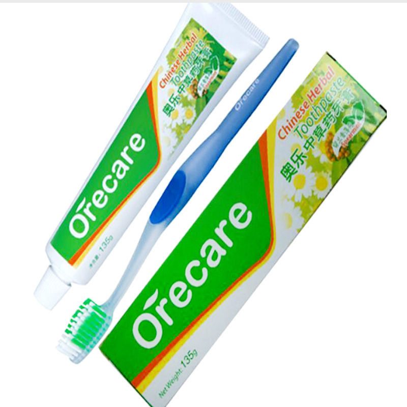 天狮奥乐中草药牙膏-天狮留兰香薄荷香型(带牙刷) 135g【图片 价格