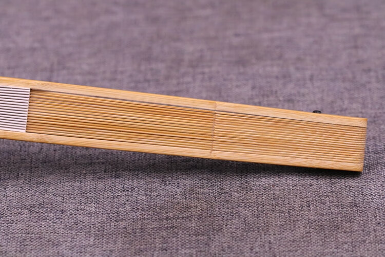 直方头玉竹折扇手工扇子宣纸苏工扇面古风中国风男女 花瓶头95-18-2.