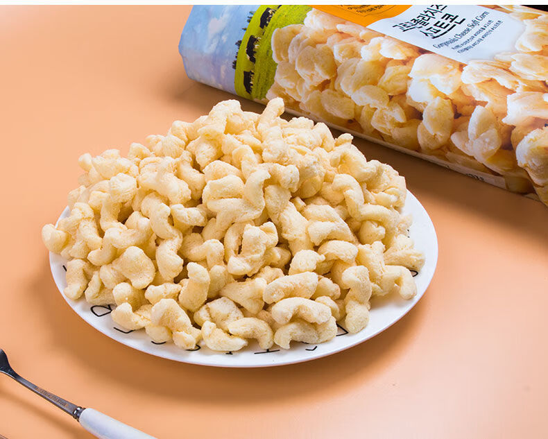冈古佐拉芝士玉米卷条韩国易买得零食nobrand芝士玉米膨化粒大包入口
