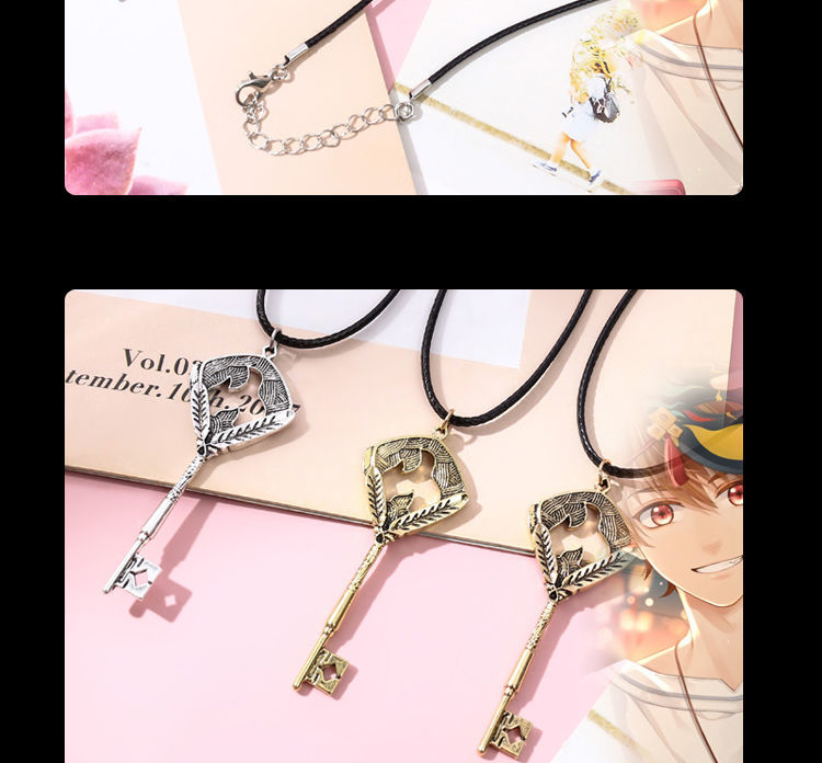 周边cos陆景和左然夏彦小挂件钥匙项链徽章吊坠钥匙链 夏彦古金款