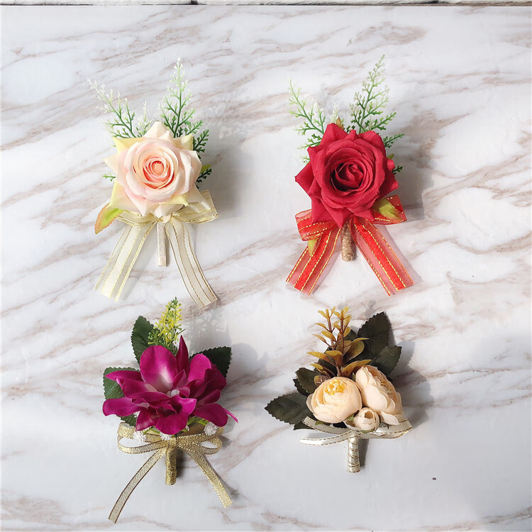 仟佰盾(chiefdon) 高端商务男士胸花 嘉宾襟花 会议年会活动开幕开业