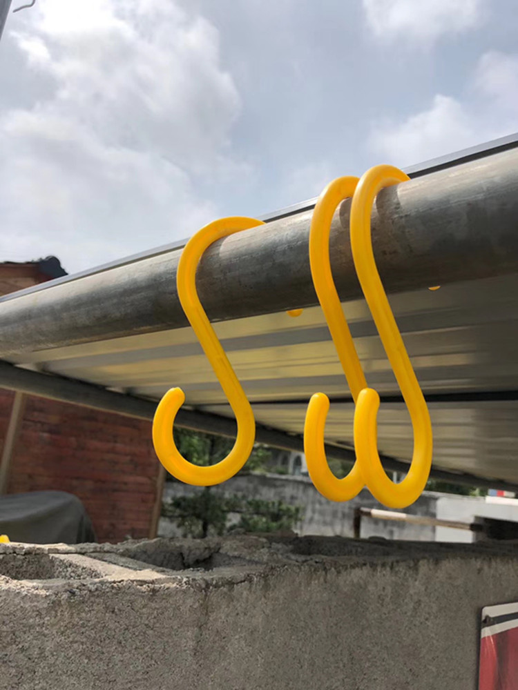 工地电缆电线挂勾架子管s形挂钩绝缘挂钩s型脚手架塑料钩子大号绝缘