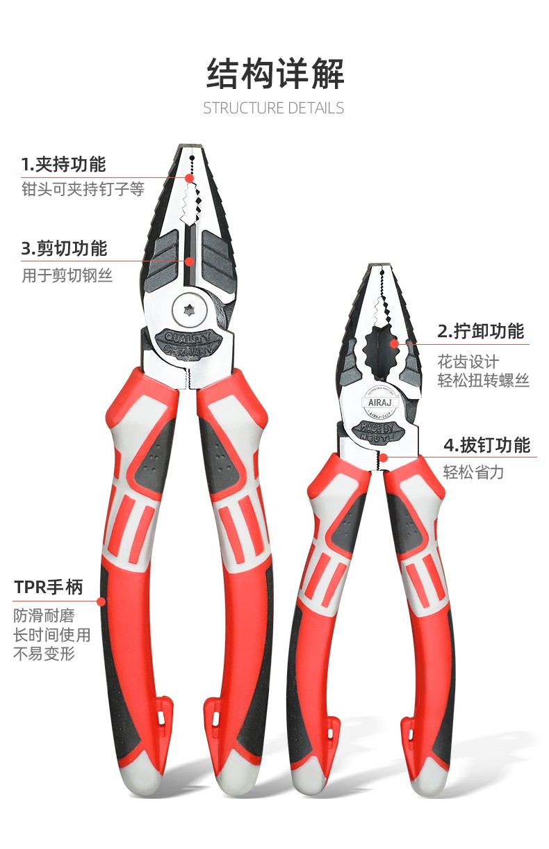 多功能钳子功能图解图片