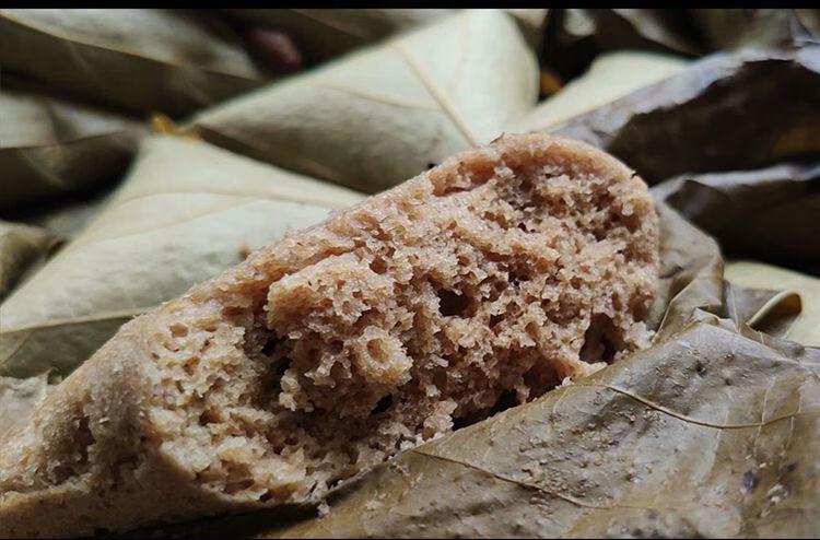 重庆产新桐子叶麦子粑嫩包谷粑粑发糕叶儿粗杂粮馍早餐点心 桐叶白糖