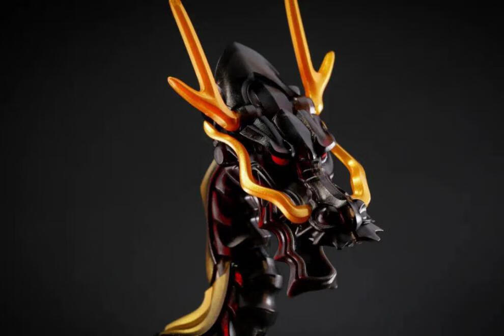 52toys猛兽匣限定52toys猛兽匣匣中华龙玄龙黑龙限定动物机甲潮玩模型