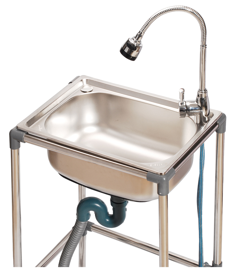 简易水池家用架子水槽带支架厨房不锈钢单槽双槽洗菜盆洗碗池支架