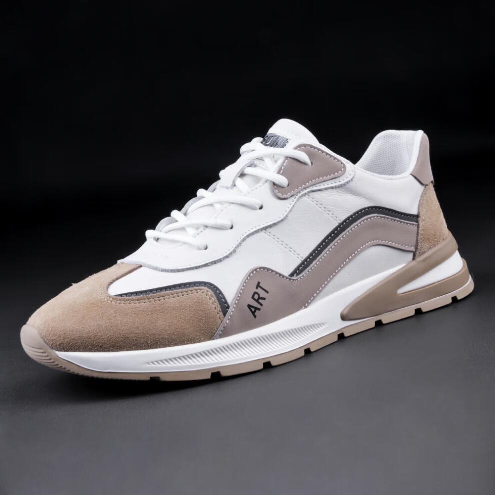 年新款男鞋休闲板鞋慢跑鞋子男潮鞋阿甘鞋男士低帮小白鞋白色39男款