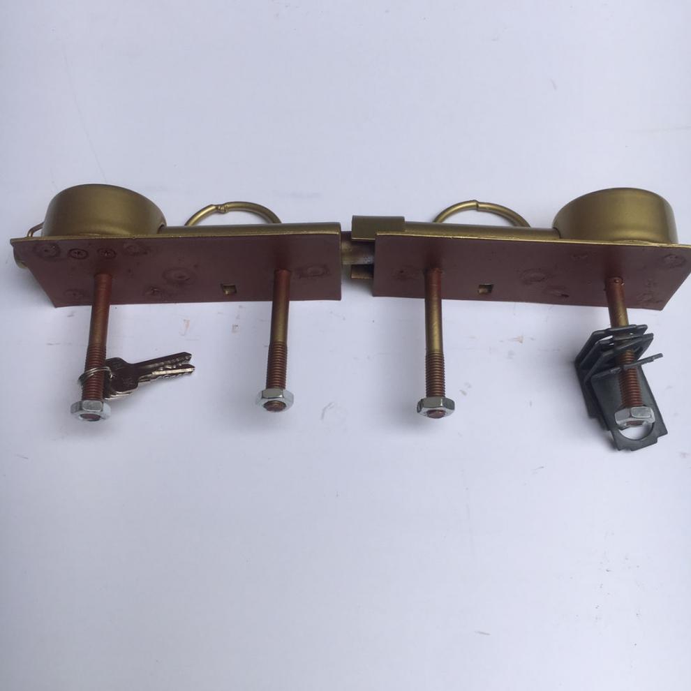 老式大门木门铁门双扇门防盗锁庭院门复古穿杆防盗锁农村大门锁b型