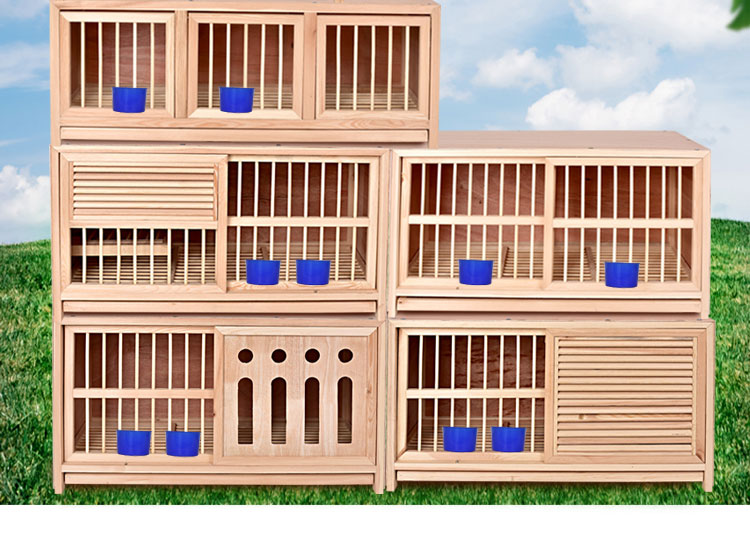 鸽子笼信鸽巢箱配对笼赛鸽配对巢箱实木鸽子笼鸽具木制笼子 90/45/50