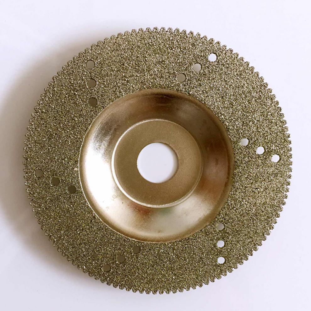 台面接口打磨金刚石碗形磨片钎焊金刚石角磨机磨切片石英石铁磨 电镀