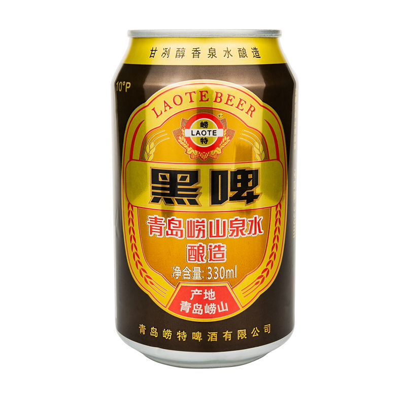 崂山黑啤 330mlx罐 12罐 青岛崂特黑啤 崂山泉水酿造崂山啤酒 醇香型